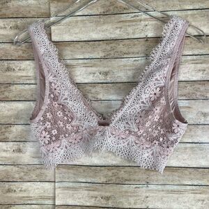 Pink lace barlette from Victoria secrete sz Large